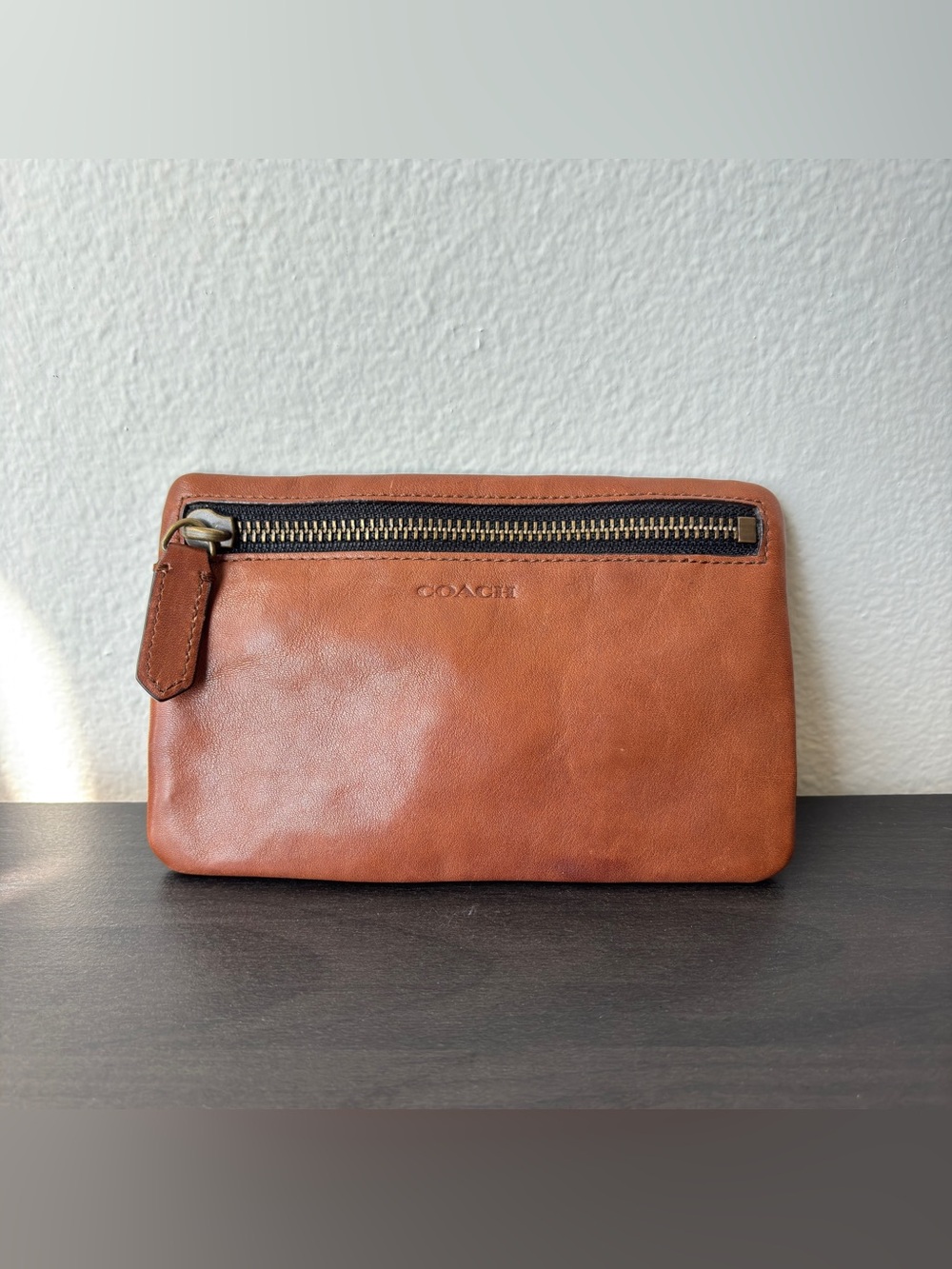 Vintage Coach Leather Keychain Holder